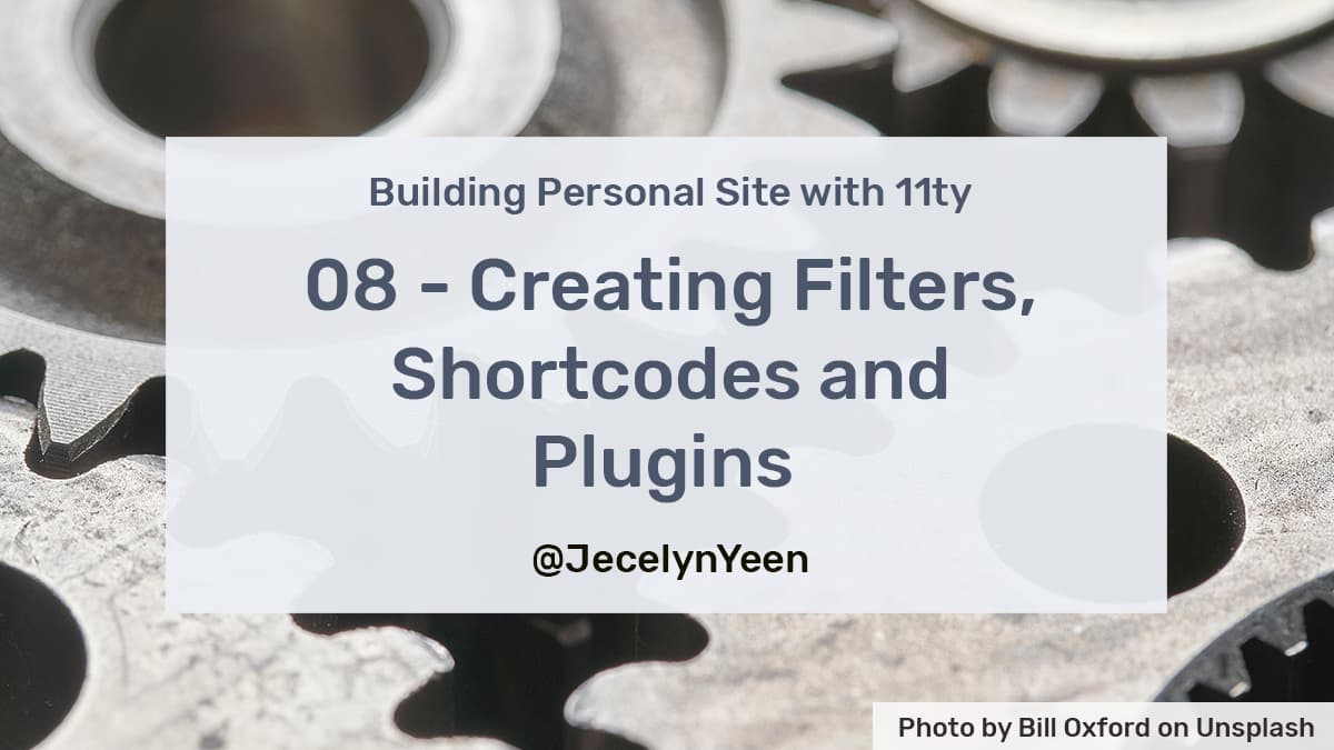 Creating Filters, Shortcodes and Plugins