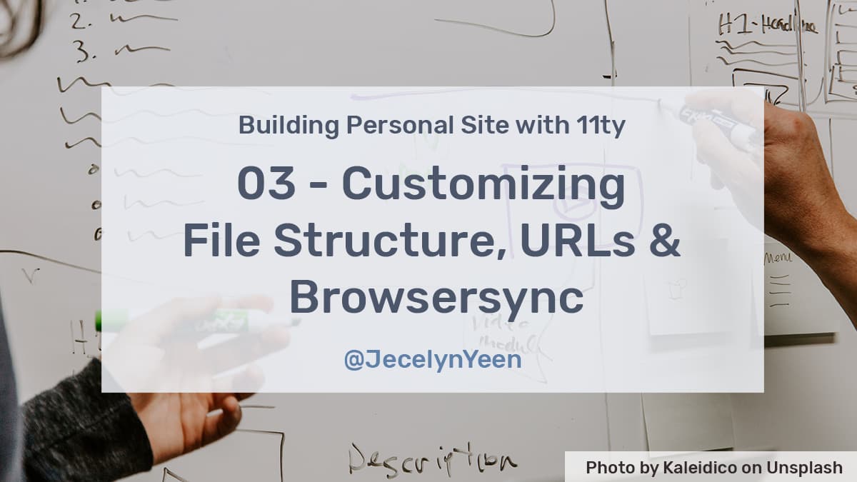 Customizing File Structure, URLs and Browsersync
