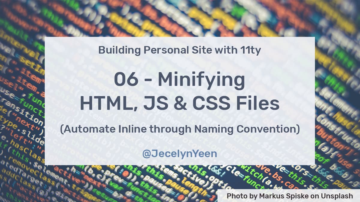 Minifying HTML, JavaScript, CSS - Automate Inline