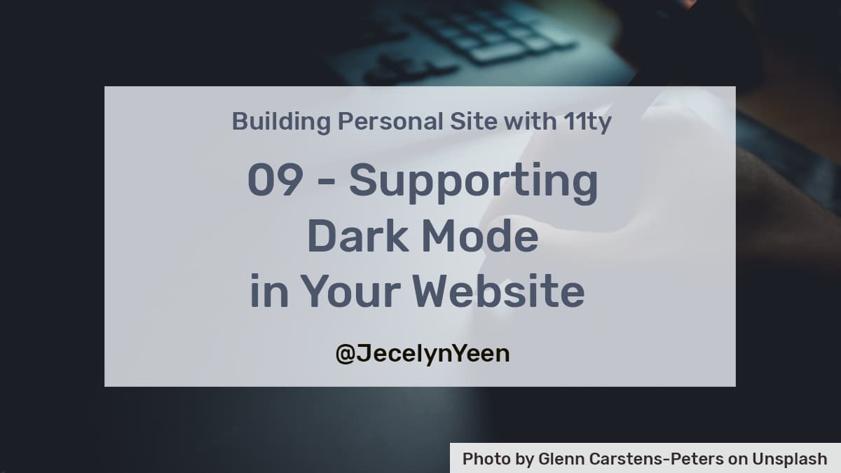 Supporting Dark Mode in Your Website